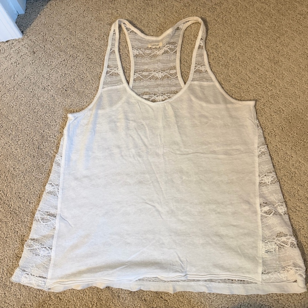 Lace-back tank
